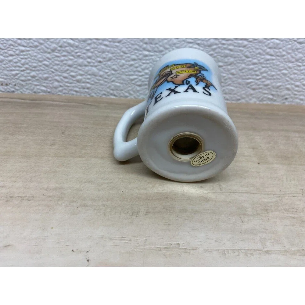 Vintage Texas Map Ceramic Salt Shaker Travel Sovenir